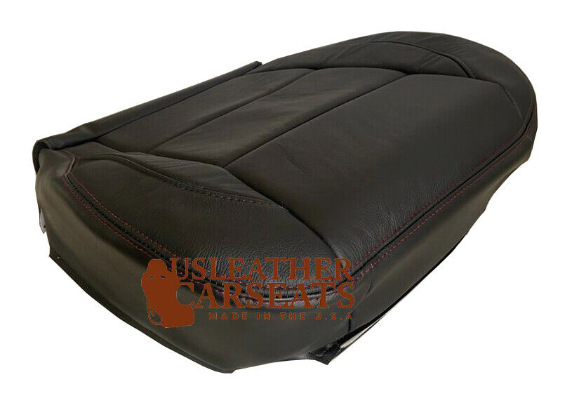 Fits 2005-2015 DRIVER Bottom LEATHER Seat Cover For Nissan Titan BLACK