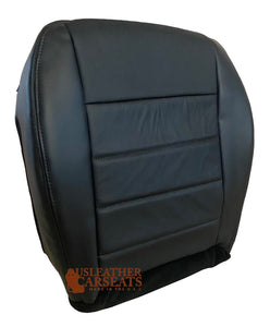 08, 2009 2010 Fits Dodge Charger R/T - Full Front Leather Seat Cover DARK GRAY