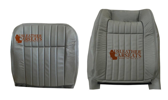 1995 Chevy Impala SS Driver Bottom & Lean Back Perf Vinyl Seat Cover Gray