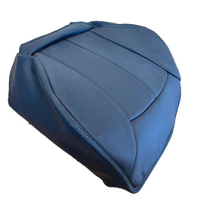 2000 Peterbilt 389, 379 dump semi truck Driver Bottom leather seat cover Blue