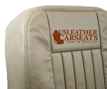 Load image into Gallery viewer, 2004 Lincoln Navigator Driver Bottom Leather Perforated Vinyl Seat Cover TAN