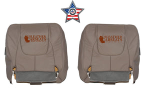 2003 Fits Dodge Ram 2500 3500 Driver & Passenger Bottom Vinyl Seat Covers Tan