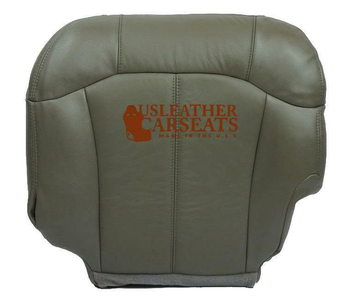 1999-2002 Chevy Silverado Tahoe Driver Bottom Synthetic Leather Seat Cover Gray