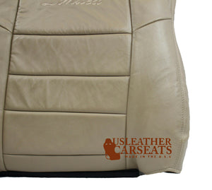 2002 Ford Excursion Limited Driver Lean Back Replacement Leather Seat Cover TAN