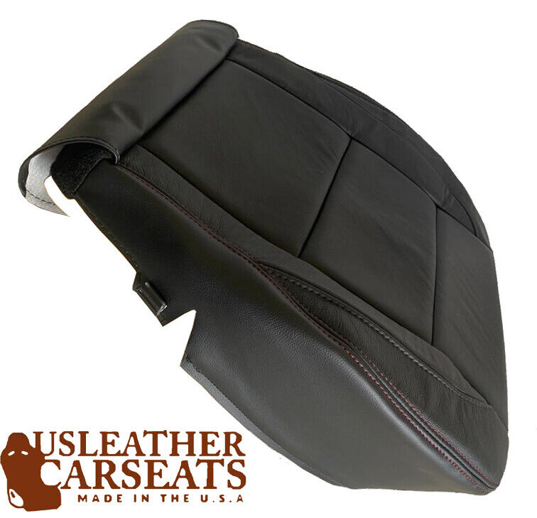 Fits 2005-2015 DRIVER Bottom LEATHER Seat Cover For Nissan Titan BLACK