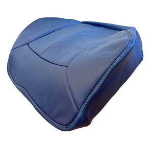 2000 Peterbilt 389, 379 dump semi truck Driver Bottom leather seat cover Blue