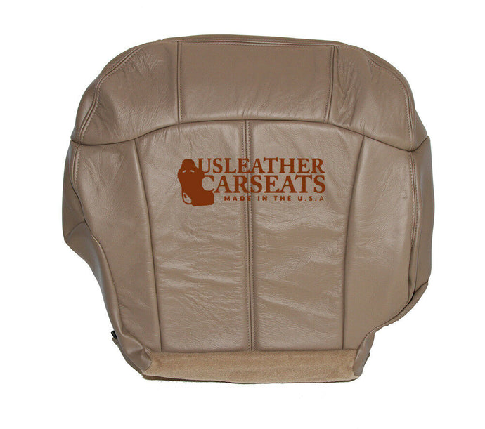 2000 Chevy Silverado Suburban Tahoe Driver Side Bottom Leather Seat Cover Tan