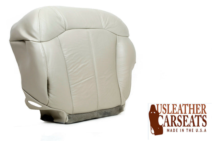 1999-2002 Chevy Silverado Tahoe Driver Bottom Synthetic Leather Seat Cover Shale