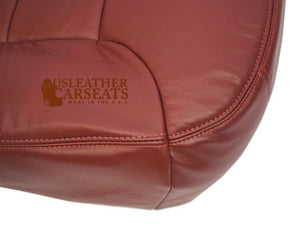 1995-1999 Chevy Silverado Tahoe Passenger Bottom Leather Seat Cover Red