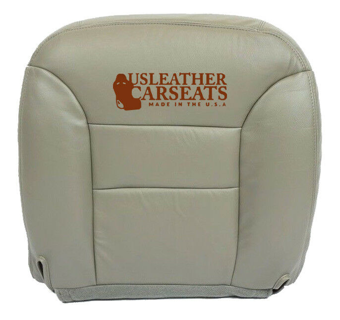 1995-1999 Chevy Silverado Suburban Tahoe Driver Bottom Leather Seat Cover Gray