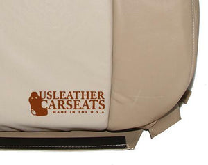 2007 Ford Explorer Eddie Bauer Driver Lean Back Leather Seat Cover 2 Tone Tan