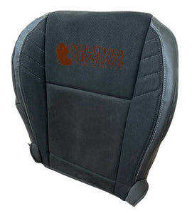 2015-2023 For Dodge Challenger SRT Hellcat Passenger Suede Perf Seat Cover Blk