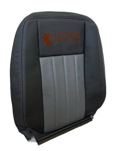 2008 2010 For Dodge Dakota Laramie Driver Lean Back Vinyl Seat Cover 2 tone Gray