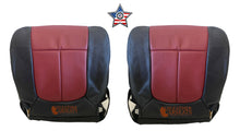 Load image into Gallery viewer, 2010 Ford F150 Driver &amp; Passenger Bottom Leather Perf Vinyl seat covers BLK