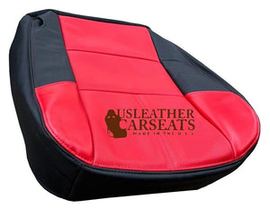2007 Ford F350 Lariat Outlaw Passenger Bottom Leather Seat Cover Black & Red