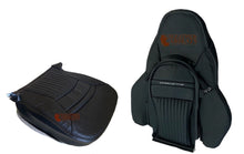 Load image into Gallery viewer, 98-2003 Chevy Corvette SPORT DRIVER Full Front Perforated Leather Seat Cover Blk