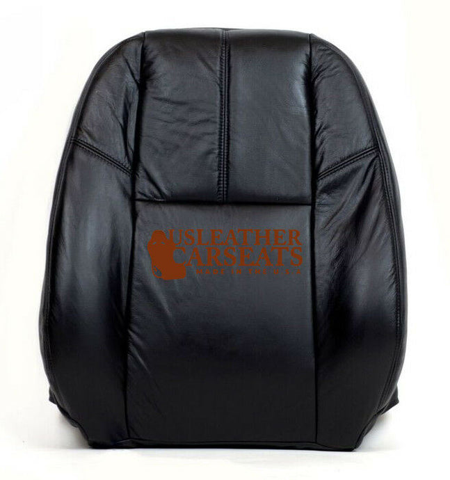 2007-2013 Chevy Silverado Driver Lean Back Synthetic Leather Seat Cover Black