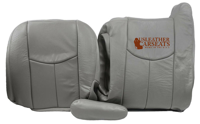 2003 2004 2005 2006 Chevy Suburban Passenger Complete Leather Seat Cover Gray