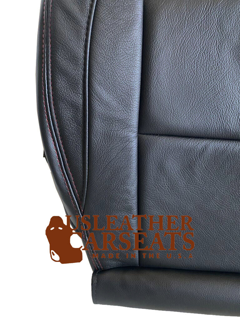 Fits 2005-2015 DRIVER Bottom LEATHER Seat Cover For Nissan Titan BLACK